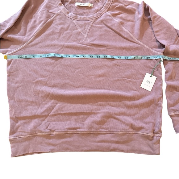 AE77 Women’s Crewneck Sweatshirt Purple Fleece Pullover Size L NWT - Picture 5 of 6